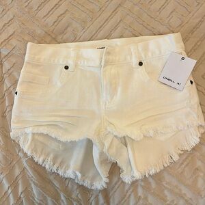 O’Neill White Denim Shorts